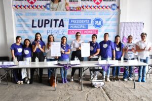 LUPITA PÉREZ MONTES, CANDIDATA A PRESIDENTA MUNICIPAL, FIRMA AGENDA FEMINISTA.