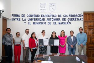FIRMAN EL MARQUÉS Y LA UAQ, CONVENIO PARA IMPULSAR EL DEPORTE Y COMBATIR ADICCIONES