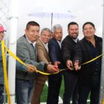 INAUGURA MIGUEL MARTÍNEZ CANCHA DE FÚTBOL 7 EN SECUNDARIA DE VIZARRÓN