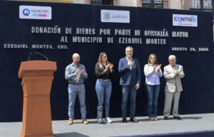 DONA OFICIAL MAYOR BIENES POR 6.6 MDP AL MUNICIPIO DE EZEQUIEL MONTES