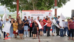 ARRANCAN OBRA DE ALUMBRADO PÚBLICO EN EL RIACHUELO Y LA CEJA, ARROYO SECO