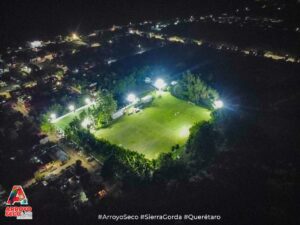 INAUGURAN ALUMBRADO DE LA DEPORTIVA DE CONCÁ, ARROYO SECO