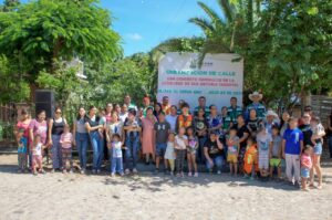 RUBÉN HERNÁNDEZ PONE EN MARCHA LA OBRA DE URBANIZACIÓN EN LA CALLE PRINCIPAL DE SAN ANTONIO TANCOYOL, JALPAN