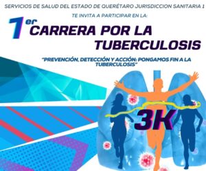 SECRETARÍA DE SALUD INVITA A LA PRIMERA CARRERA ATLÉTICA DE LA JURISDICCIÓN NO. 1 PONGAMOS FIN A LA TUBERCULOSIS