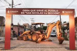 MUNICIPIO DE TEQUISQUIAPAN DA SU CUARTO ARRANQUE DE OBRAEN SAN NICOLÁS
