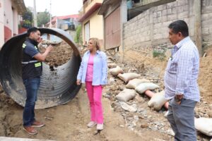 AVANCE DE LA OBRA DE CONSTRUCCIÓN DE LA CALLE MARIANO ESCOBEDO EN PINAL