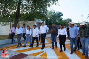 ENTREGAN MEJORAMIENTO DE CALLE EN LA DELEGACIÓN DEL REFUGIO, ARROYO SECO