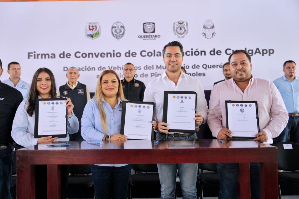FELIFER MACÍAS FIRMA CONVENIO DE CUELGAPP CON MUNICIPIOS DE LA SIERRA GORDA