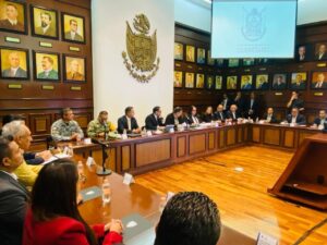 EL PRESIDENTE MUNICIPAL ÓSCAR PÉREZ MARTÍNEZ PARTICIPÓ EN LA NOVENA SESIÓN ORDINARIA DEL CONSEJO ESTATAL DE SEGURIDAD,