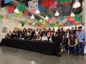 LANDA PRESENTE EN LAS REUNIONES PREVIAS DE LA CARAVANA MIGRANTE