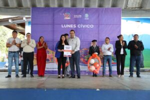 ENTREGA GASPAR TRUEBA TECHUMBRE Y CANCHA EN PRIMARIA «LEONA VICARIO»